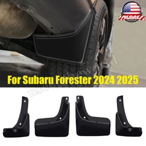 4pcs Car Splash Guards Mud Guards Mud Flaps Trim For Subaru Forester 2024 2025 - Picture 1 of 12