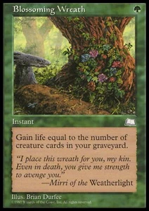 MTG: Blossoming Wreath - Weatherlight - Magic Card - Picture 1 of 2