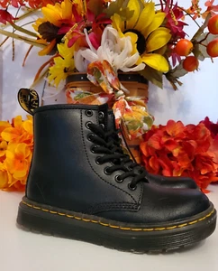 Doc Marten’s 🥾 Niños Talla 12 EE. UU. ~ Botas Air Wair ~ AW004 ~ Negras - Imagen 1 de 10