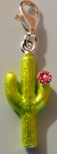 NEU Thomas Sabo, Charm Anhänger Kaktus mit Blume, grün in Ovp, Silber, Karabiner - Bild 1 von 3