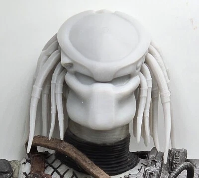 3D-печатная ГОЛОВА ХИЩНИКА В МАСКЕ ЯУТЬИ 6 дюймов 1:12 GI Joe классифицированная/Легенда Marvel - Изображение 1 из 2