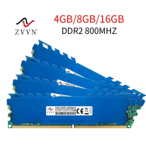 16GB 8GB 4GB DDR2 800MHz PC2-6400U CL6 240Pin intel DIMM Desktop Memory LOT Blue - Picture 1 of 16