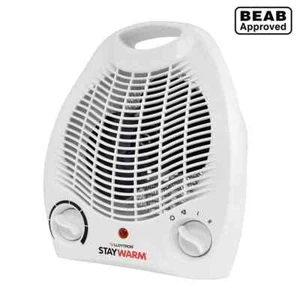 Lloytron 2000W 2Kw Upright/Flat Fan Heater Winter Warm 2 Heat setting Hot / Cold - Picture 1 of 4