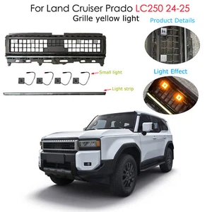 Grille yellow light Fit For Land Cruiser 250 Prado 2024 2025 Front Bumper Grille - Picture 1 of 5