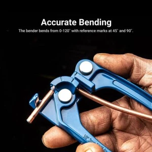 1/8 3/16 1/4" Tube Bender Tubing Fuel Brake Refrigerant Line Bending Tools U8N7 - Picture 1 of 10