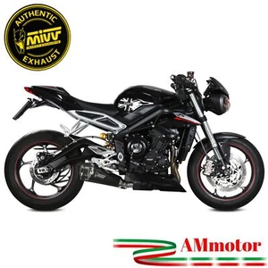 Mivv Triumph Street Triple 765 R / RS 2020 Pot Echappement Moto Delta Race Noir - Photo 1/3