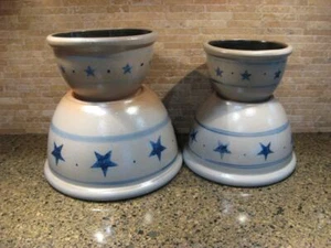 ROWE POTTERY WORKS 2004 STARS FOUR PIECE NESTING BOWL SET - Picture 1 of 1
