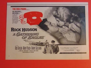 1963 A GATHERING OF EAGLES film uscita Rock Hudson pubblicità stampa d'epoca - Foto 1 di 1