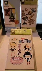 Cricut Cartridges Lot Of 3 . boyDude New/girlTwinkle Toes New/Destinations Preow - Picture 1 of 8