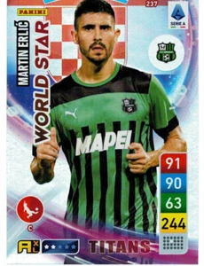 PANINI CALCIATORI ADRENALYN XL TITANS 2023 CARD 237 ERLIC (WORLD STAR) SASSUOLO - Picture 1 of 2