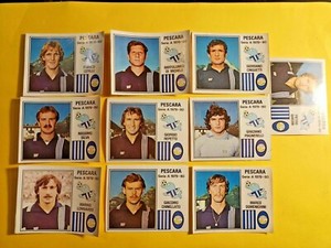 ALBUM FOOTBALLERS PANINI 1979/80 FIGURES PESCARA CERILLI,BY MICHELE,SILVA... rec