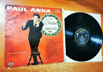 PAUL ANKA Es Navidad para todo ULTRA RARE SPANISH LP VINYL MADE IN SPAIN 1960 - Image 1 of 2