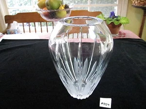 BEAUTIFUL 9" ROYAL DOULTON CRYSTAL CARNEGIE TEMPLE VASE, HAND CUT - Picture 1 of 3