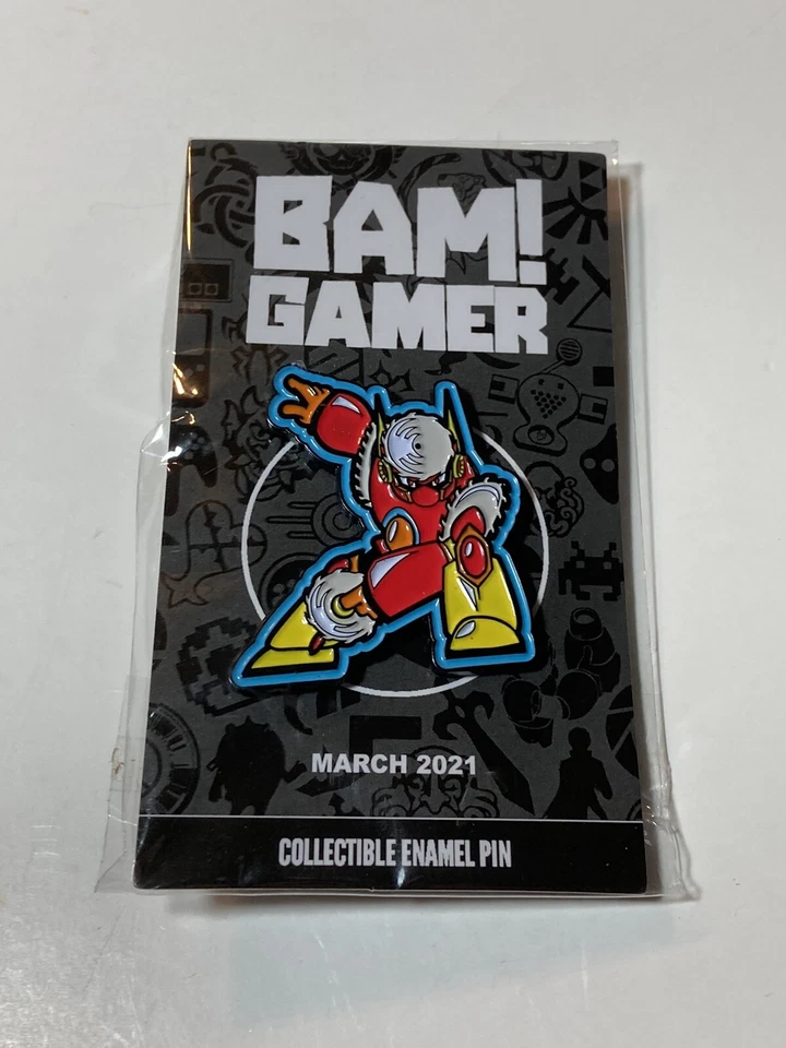 MEGA MAN METAL MAN X/250 ENAMEL PIN Gaming Retro NEW BAM BOX GAMER EXCLUSIVE - Image 1 of 1