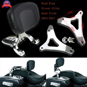 Respaldo ajustable para conductor y pasajero adecuado para Harley Touring Road King 14-2022 - Imagen 1 de 6