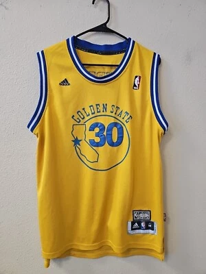 Camiseta deportiva grande para hombre Steph Curry - Adidas Hardwood Classics Golden State Warriors  Foto 1 de 4