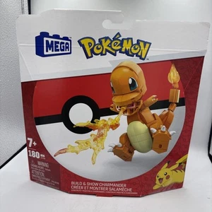 Charmander Mega Construx Building Blocks Set Pokemon 180 pieces Mattel 2023 NEW - Picture 1 of 3