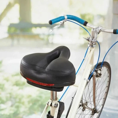 Gesundheitssattel aus PU-Leder+ Reflektor ca. 25x20cm - Bild 1 von 3