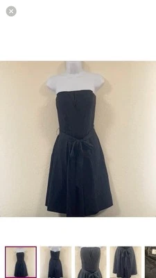 White House Black Market 真丝鸡尾酒礼服 6 码,状况完好 — 第 1/4 张图片