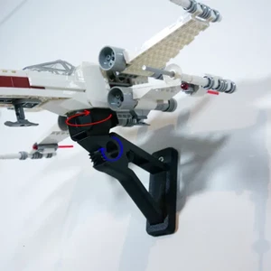 Soporte de pared ajustable para LEGO 75301 Luke Skywalker's X-Wing Fighter Star Wars - Imagen 1 de 13