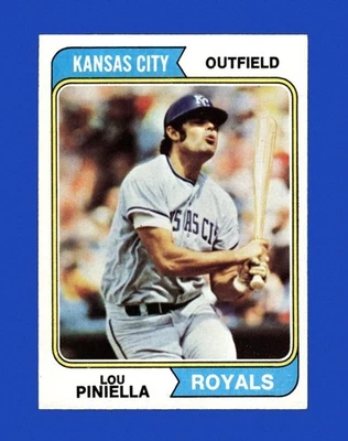 1974 Topps Set-Break #390 Lou Piniella Sin precio base como nuevo *GMCARDS* Foto 1 de 2