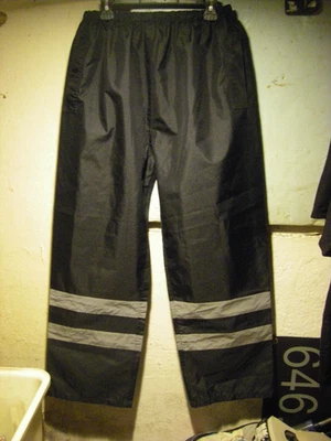 Pantalones de Trabajo YOKO Alta Visibilidad Reflectantes Grandes Negros Seguridad Foto 1 de 4