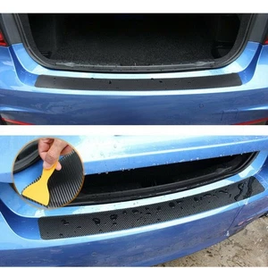 Trunk Tail Sill Sticker 100cm 3D Carbon Fiber Car Accessories PVC Replacement - Picture 1 of 12