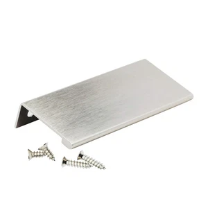 Hardware 10 Pack 3-5/32" (80 mm) Finger Edge Pull 3-15/16" (100 mm) Length Al... - Bild 1 von 5