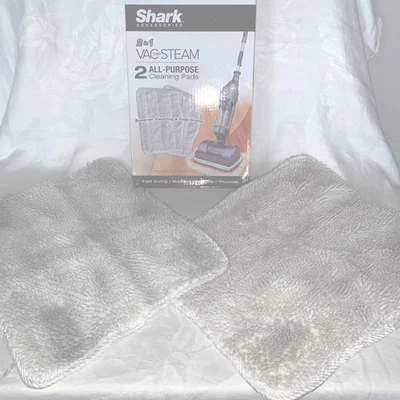 Lote de 2 almohadillas de limpieza Shark "2 en 1 aspiradora y luego vapor" todo uso Foto 1 de 3