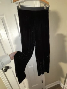 Alexander Wang Crushed Velvet Hose Größe 4 schwarz, seitlicher Reißverschluss - Bild 1 von 6