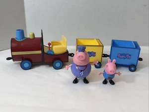 Peppa Pig Talking Grandpa Pig's Train 2003 + 2 figuras - Sound Works - Completo - Imagen 1 de 10