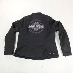 Harley Davidson Jacket Womens XL Nylon Biker Motorcycle 2015 Authentic Riding - Picture 1 of 12