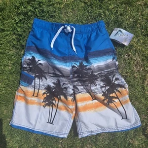Kanu Surf Board Shorts ROYAL Multicolor Swim Trunks Youth Boys Size XL 18-20 NWT - Picture 1 of 7