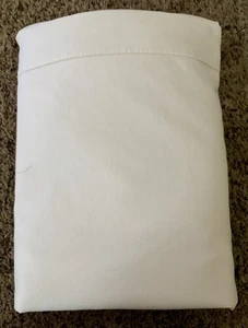 Flat Sheet Springmaid No Iron Percale 50/50 Cotton Blend Queen Size Ivory White - Picture 1 of 5
