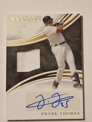 2016 Immaculate Frank Thomas Patch Auto /40!! Chicago White Sox - Image 1 of 3
