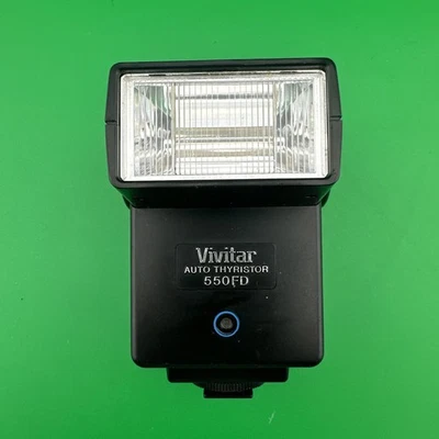 Vivitar Auto Thyristor 550FD M/P/O Shoe Mount Flash For Minolta Pentax Olympus - Image 1 of 4