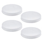 110mm White Replacement Metal Lids 4pk, Fits Gallon / 2QT Jars 110-400 Size
