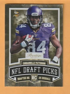 Cordarrelle Patterson Minnesota Vikings 2013 Prestige Draft Picks Gold #1 - Picture 1 of 2