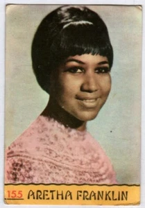 FIGURINA CANTANTI 68 PANINI ARETHA FRANKLIN n 155 NUOVA - Imagen 1 de 2