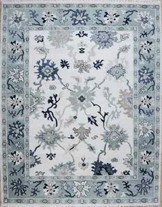 Oriental Vintage Rug, Wool Area Rug Unique Transitional Hand Knotted 8x10- AT103 - Picture 1 of 9