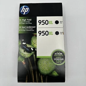 HP Original 950XL Schwarz 2er Pack 585794 Tintenpatrone Ablaufdatum 2018 OPEN BOX 02/2018 - Bild 1 von 6