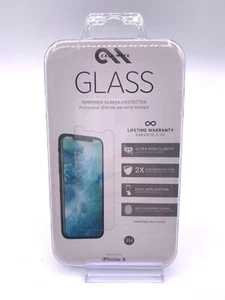 NEW Case-Mate iPhone X Tempered Glass Screen Protector Anti-Fingerprint Coating - Picture 1 of 6