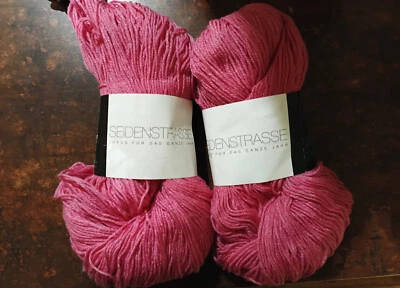 2 x 100 g Seidenstrasse /Atelier Zitron  rosa - Bild 1 von 2