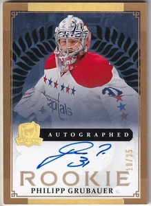 13-14 UD The Cup Philipp Grubauer Auto Rookie Gold /25 Capitals Kraken - Bild 1 von 1