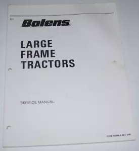 BOLENS TRACTORS LARGE FRAME 1886S 2086 2087 2288 2289 2388S 1985 SERVICE MANUAL - Picture 1 of 3
