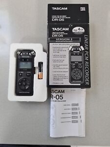 TASCAM Dr-05 V2 Handheld Digital Audio PCM Recorder With 4GB SD Card, USB, Boxed