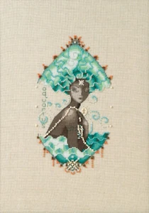 Cross Stitch Chart / Pattern ~ Nora Corbett Zodiac Girls - Aquarius #NC338 - Picture 1 of 5