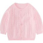 Girls Air-conditioned Shirt Baby Hollowed Out Thin Knitted Cardigan Coat