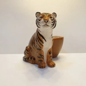 Egg Cup Tiger Figurine Lovely Thai Ceramic Kitchenware Collectibles Home Decor - Picture 1 of 12