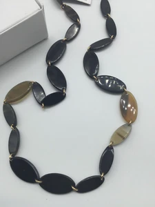 J. Jill ~ NEU wunderschöne moderne Horn einsträngige Halskette ~ Neu mit Etikett - Bild 1 von 6